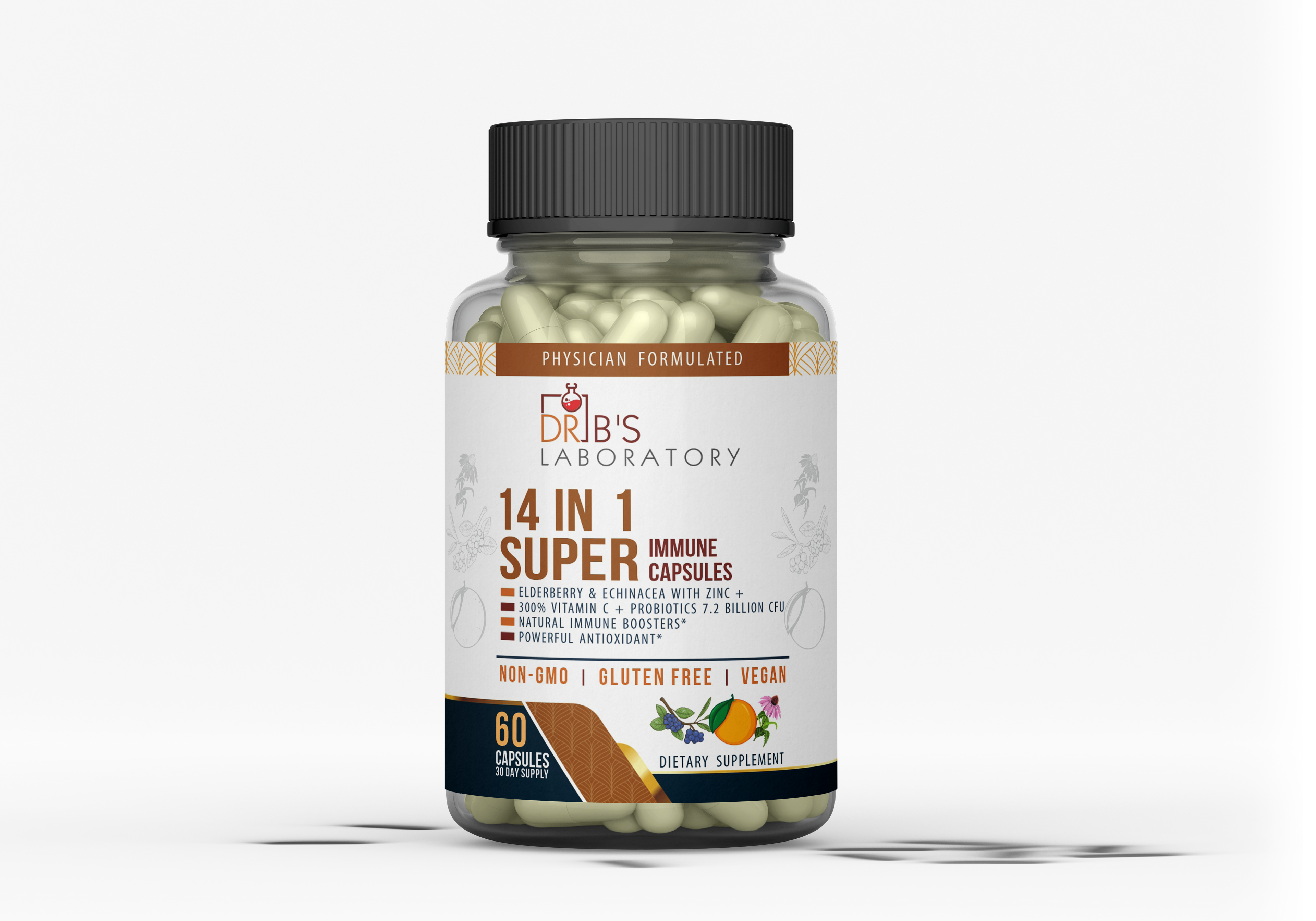 14-in-1 Super Immune Support  (60 Caps)