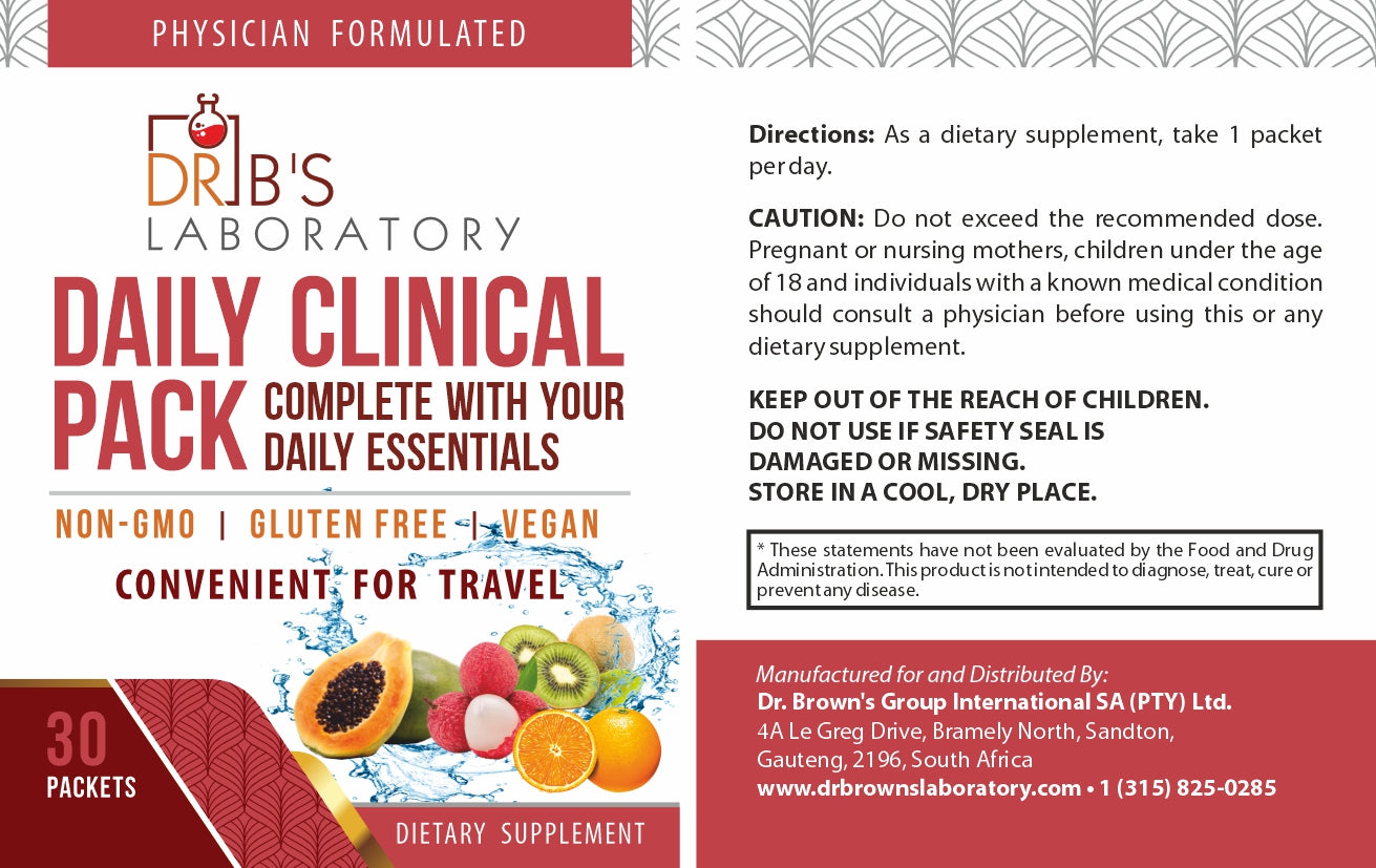 Dr. Brown’s Daily Clinical Pack (30 daily packets)